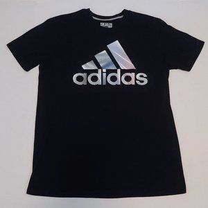 Adidas classic logo spellout tee